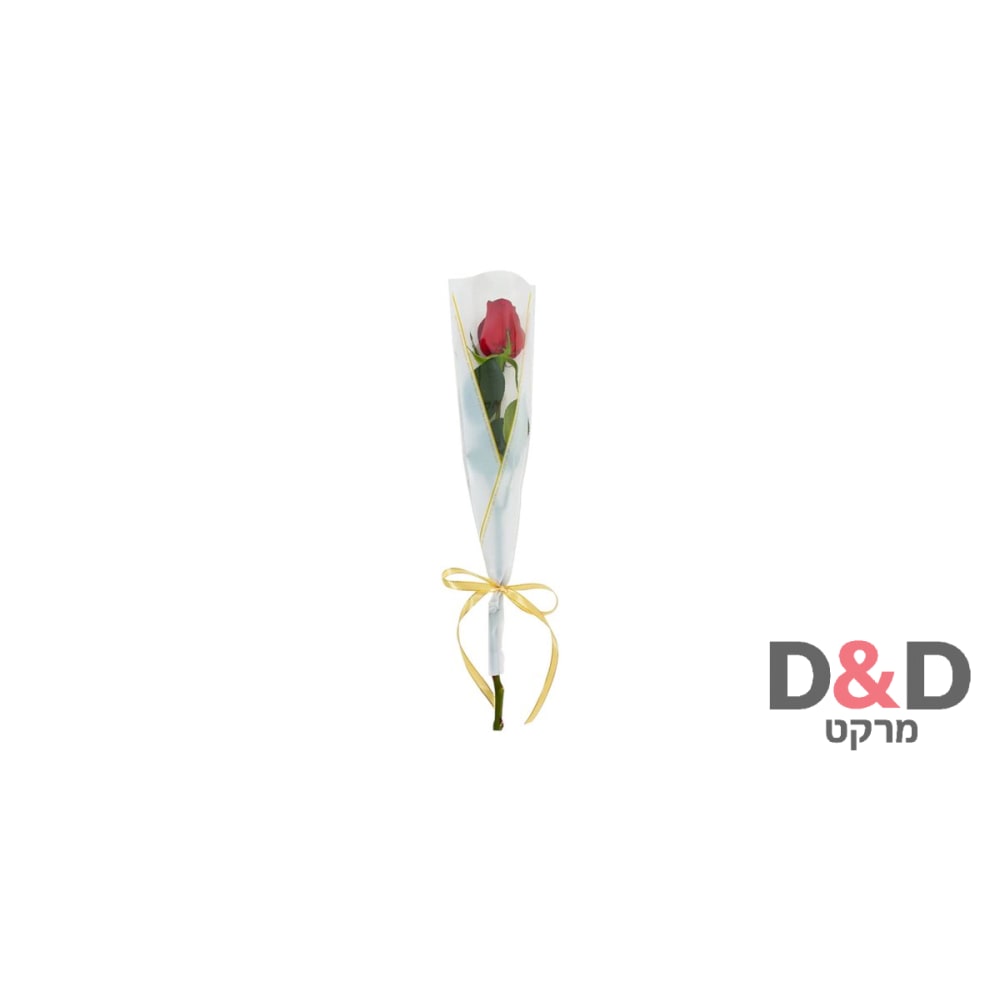 פרח ורד פלסטיק
