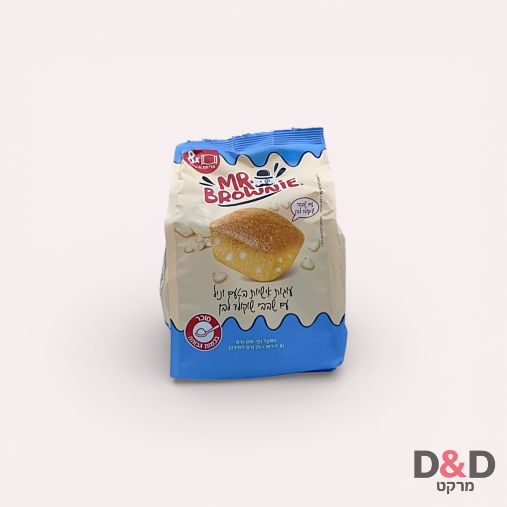 Mr brownie = עוגות אישיות וניל ושוקולד לבן=8יח