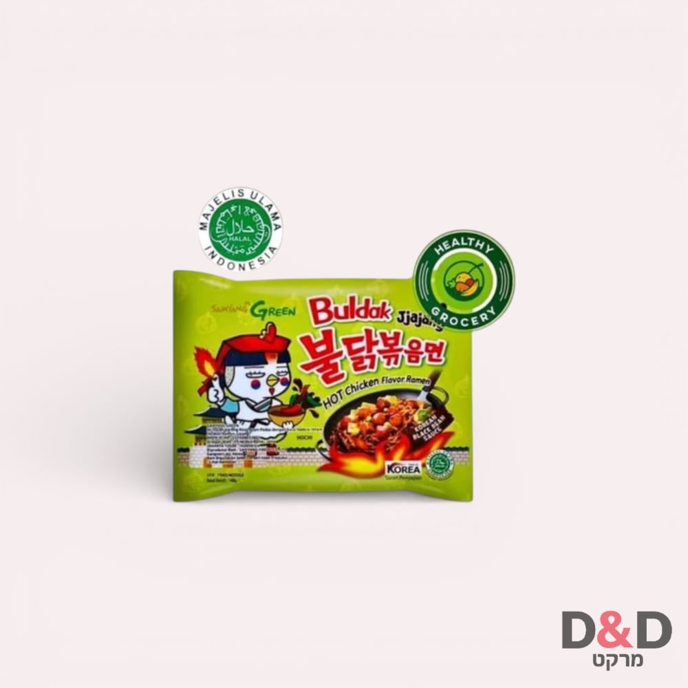 Buldak Jjajang Hot Chicken Flavor Ramen=נודלס עוף שעועית