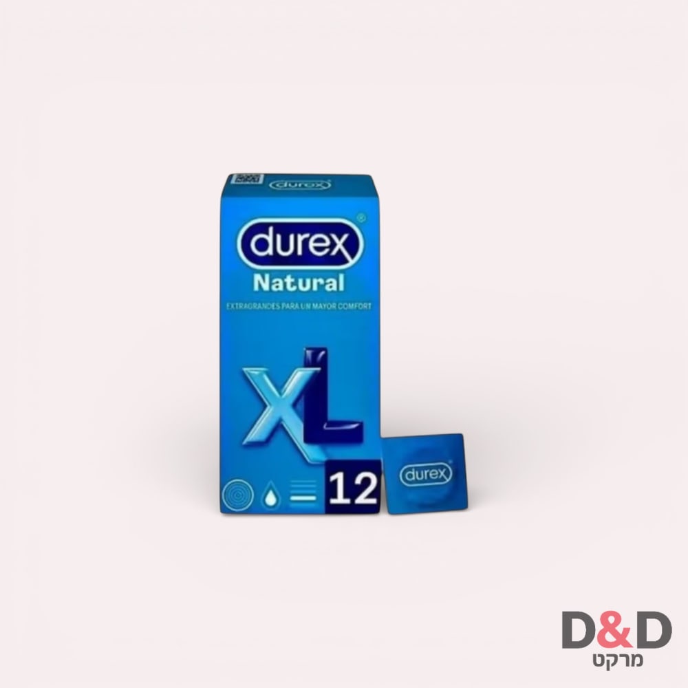 דורקס XL=יח12=DUREX ORIGINALS=תמונה להמחשה בלבד
