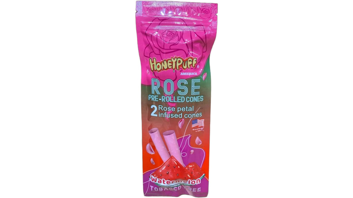 HoneyPuff | Rose Pre-Rolled Cones | אבטיח | 2 קונוסים