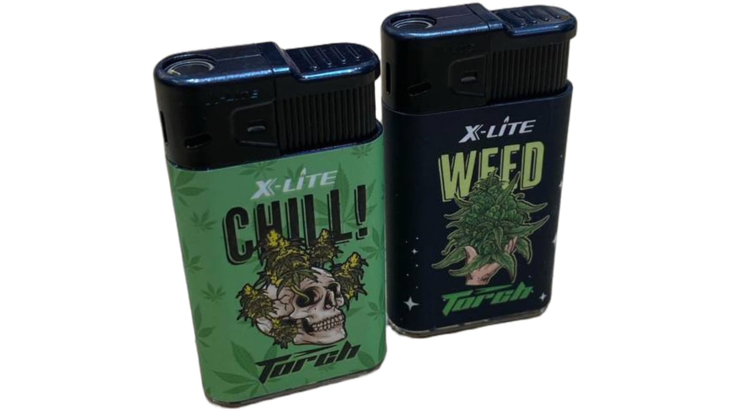 מצית X-LITE Torch | עיצוב Weed/Chill | מגוון דגמים