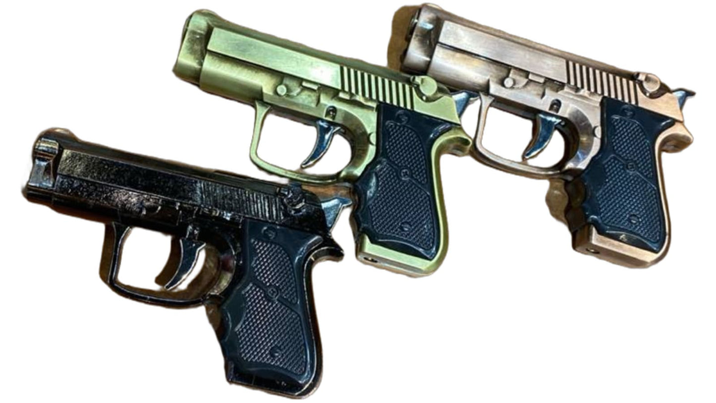 מצית אקדח מתכת | Gun Lighter