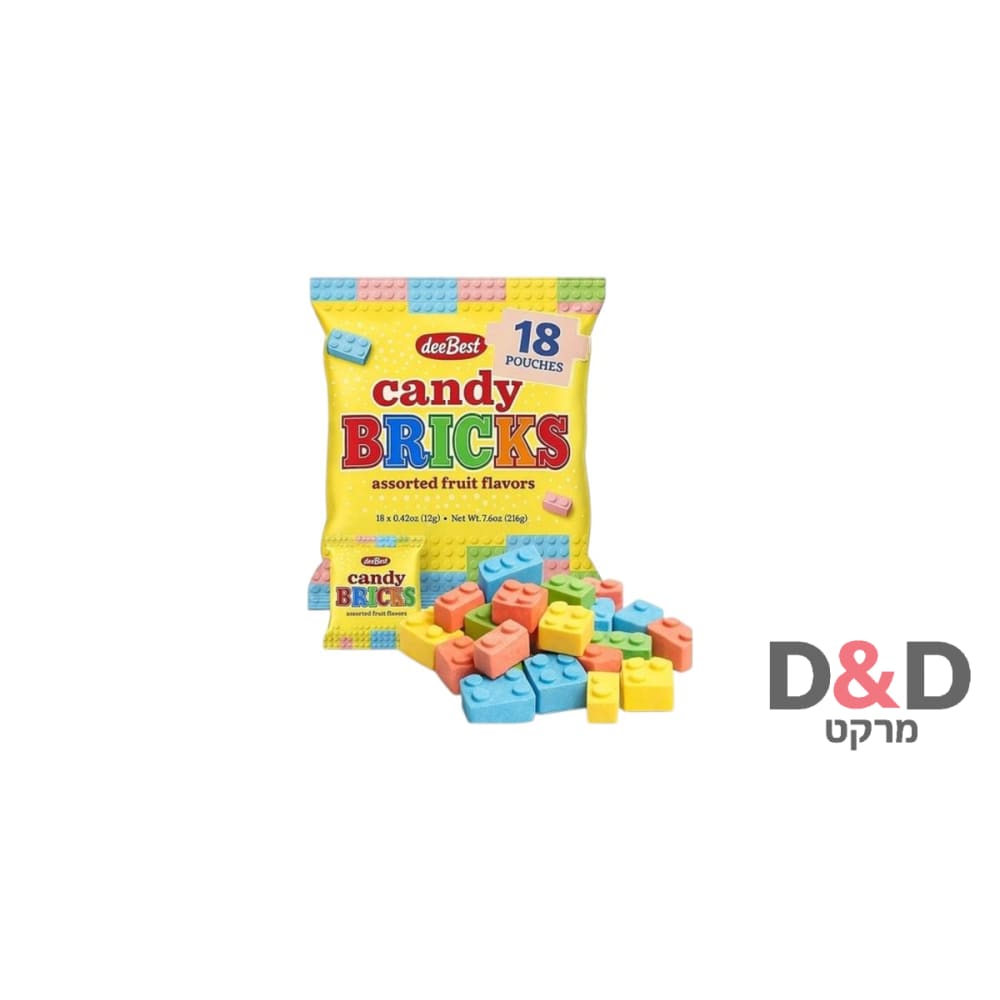 סוכריות בצורת לגו בטעמי פירות=Candy Bricks