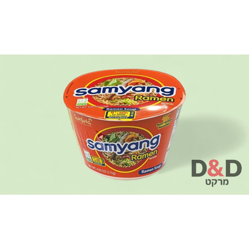 מנה חמה ראמן קוראני נודלס חריף קלסי