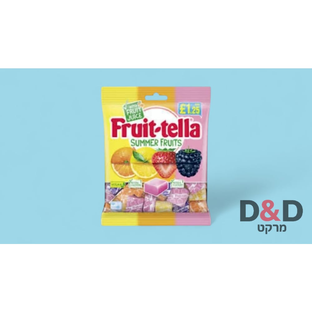 fruit tella – סוכריות טופי=135גר