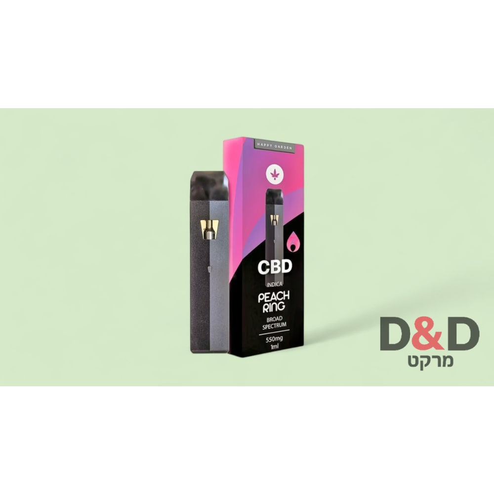 וייפ סיבידי אפרסק =CBD Vape Peach Ring= 650mg