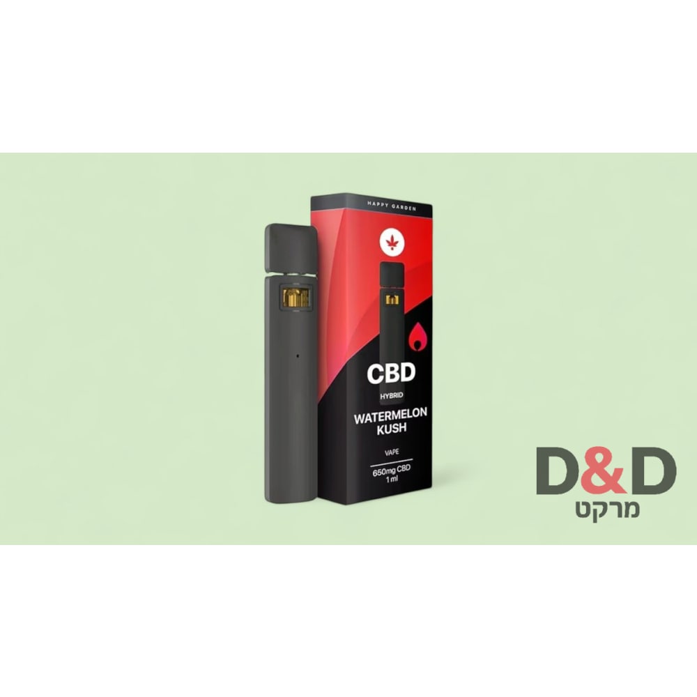 וייפ סיבידי אבטיח = CBD Vape Watermelon Kush= 650mg