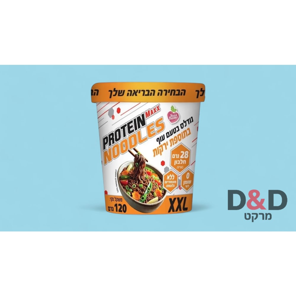 נודלס חלבון בטעם עוף ירקות