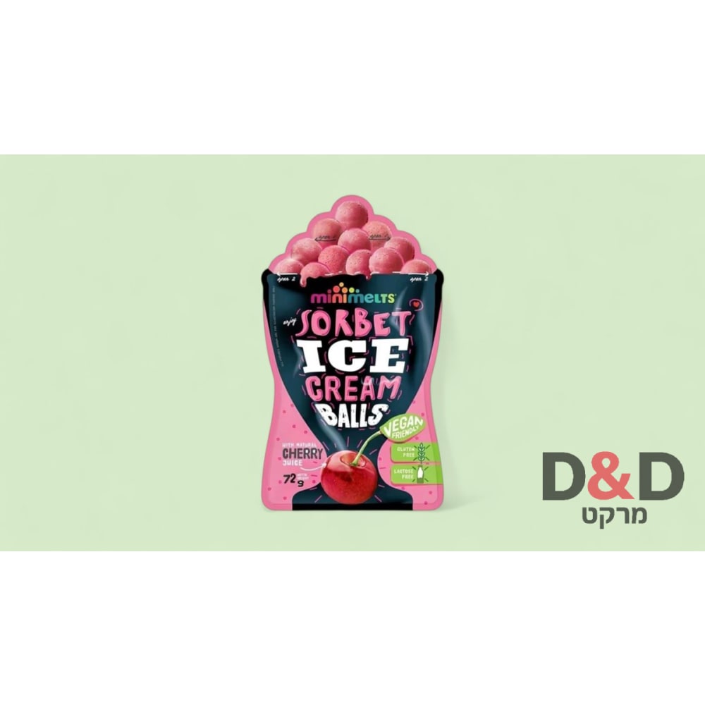 כדורי גלידה מינימלטס דובדבן