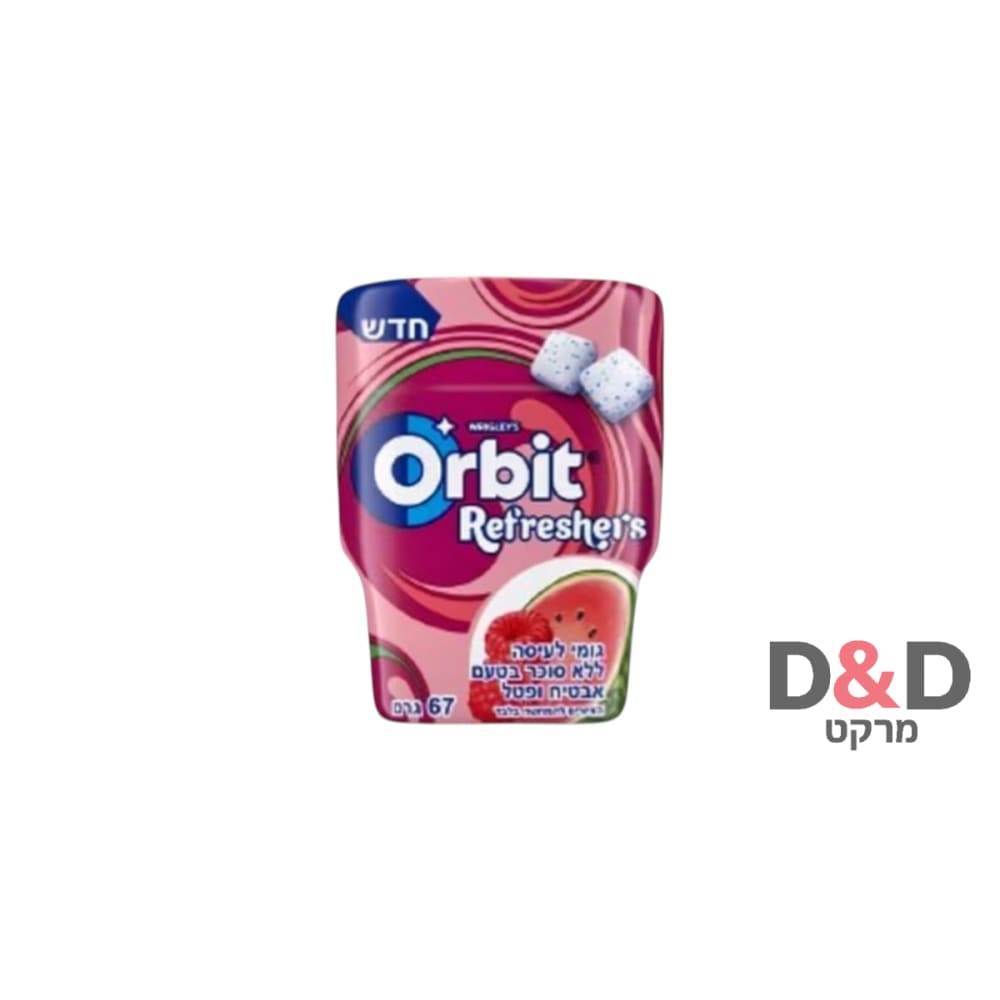 אורביט מסטיק טעם אבטיח פטל