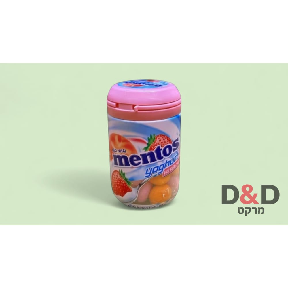 סוכריות מנטוס בטעם יוגורט פירות=MENTOS