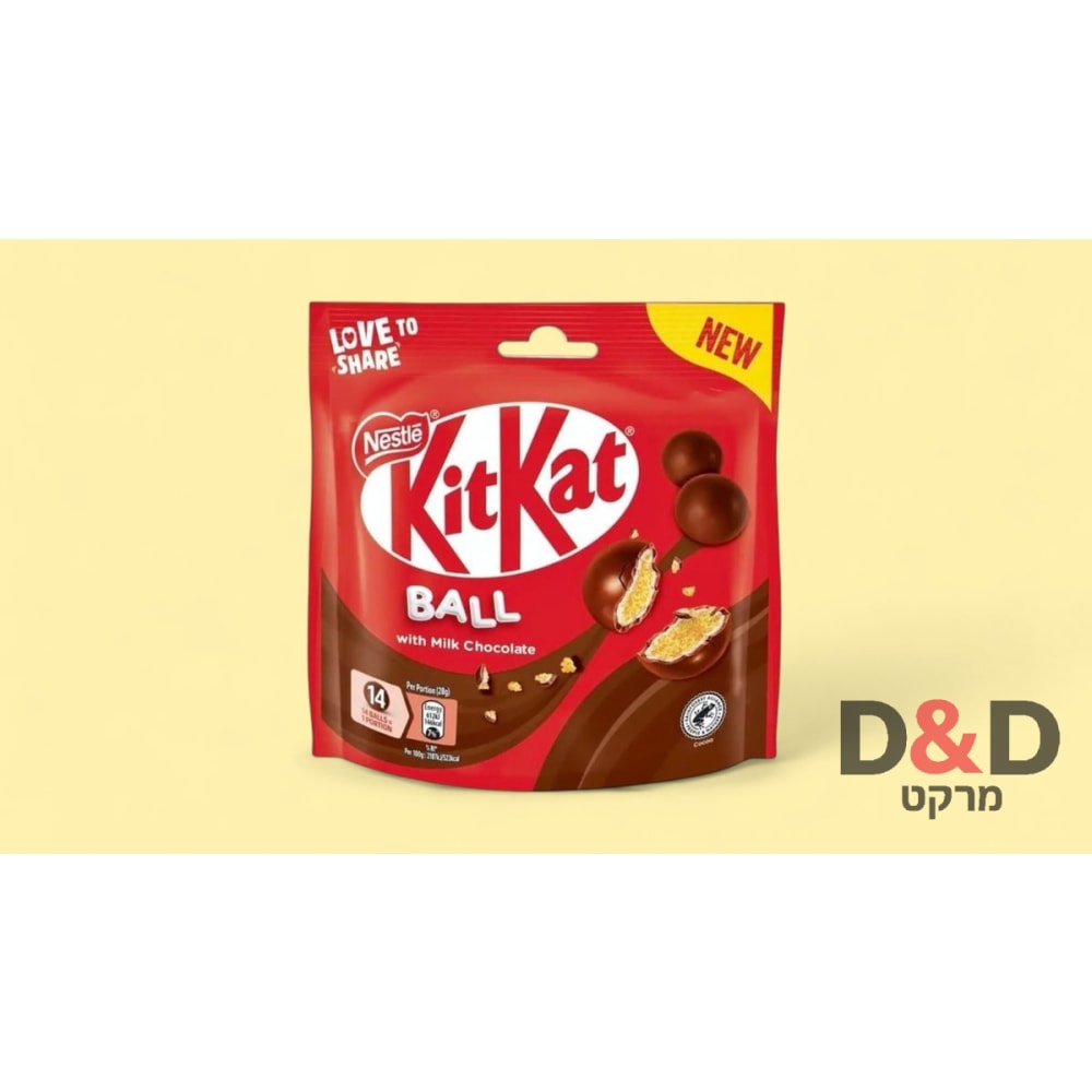 KIT KAT Balls Milk Bag =כדורי שוקולד חלב