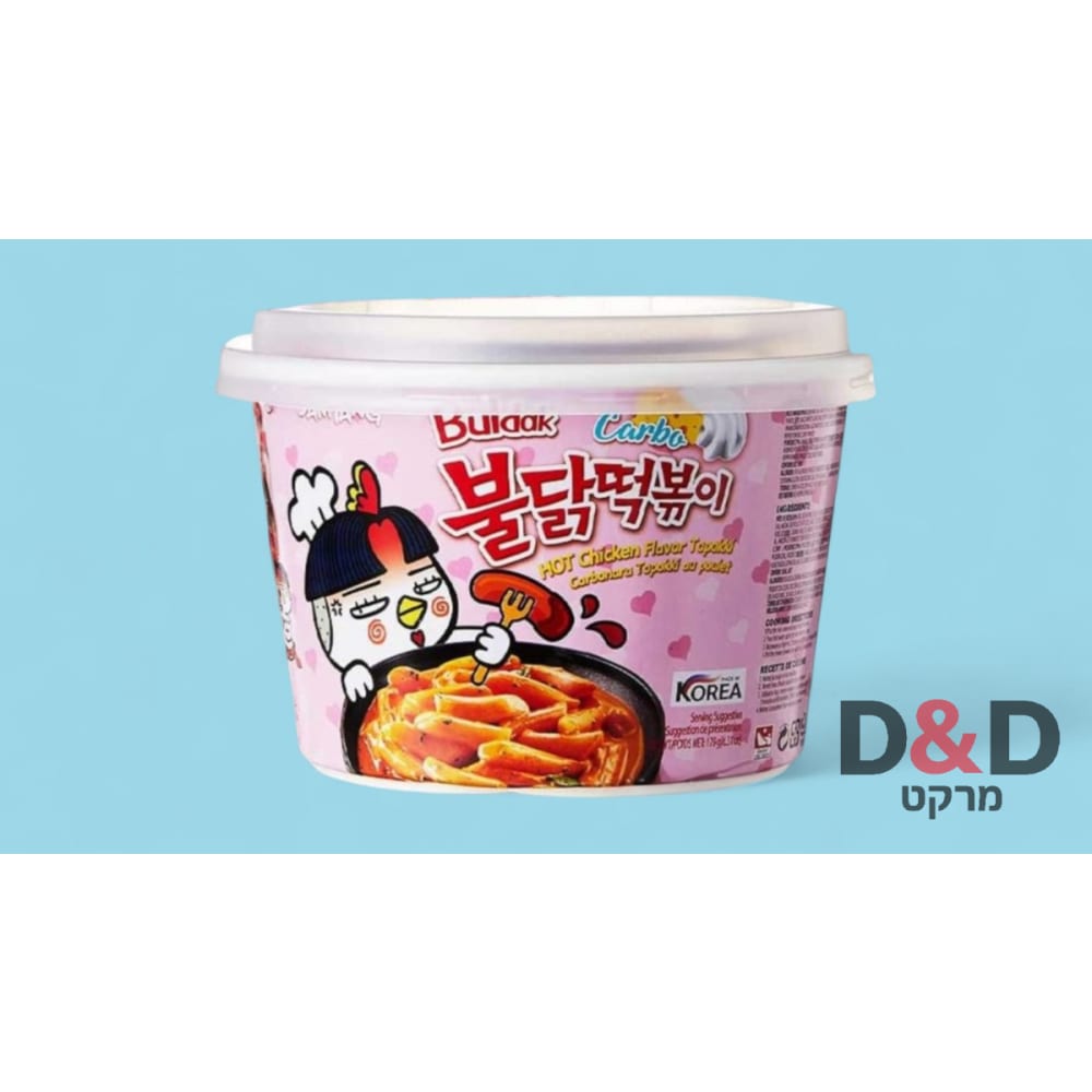 Samyang  Topokki Carbonara=ראמן נודלס עוף טופוקו=179גר-1יח