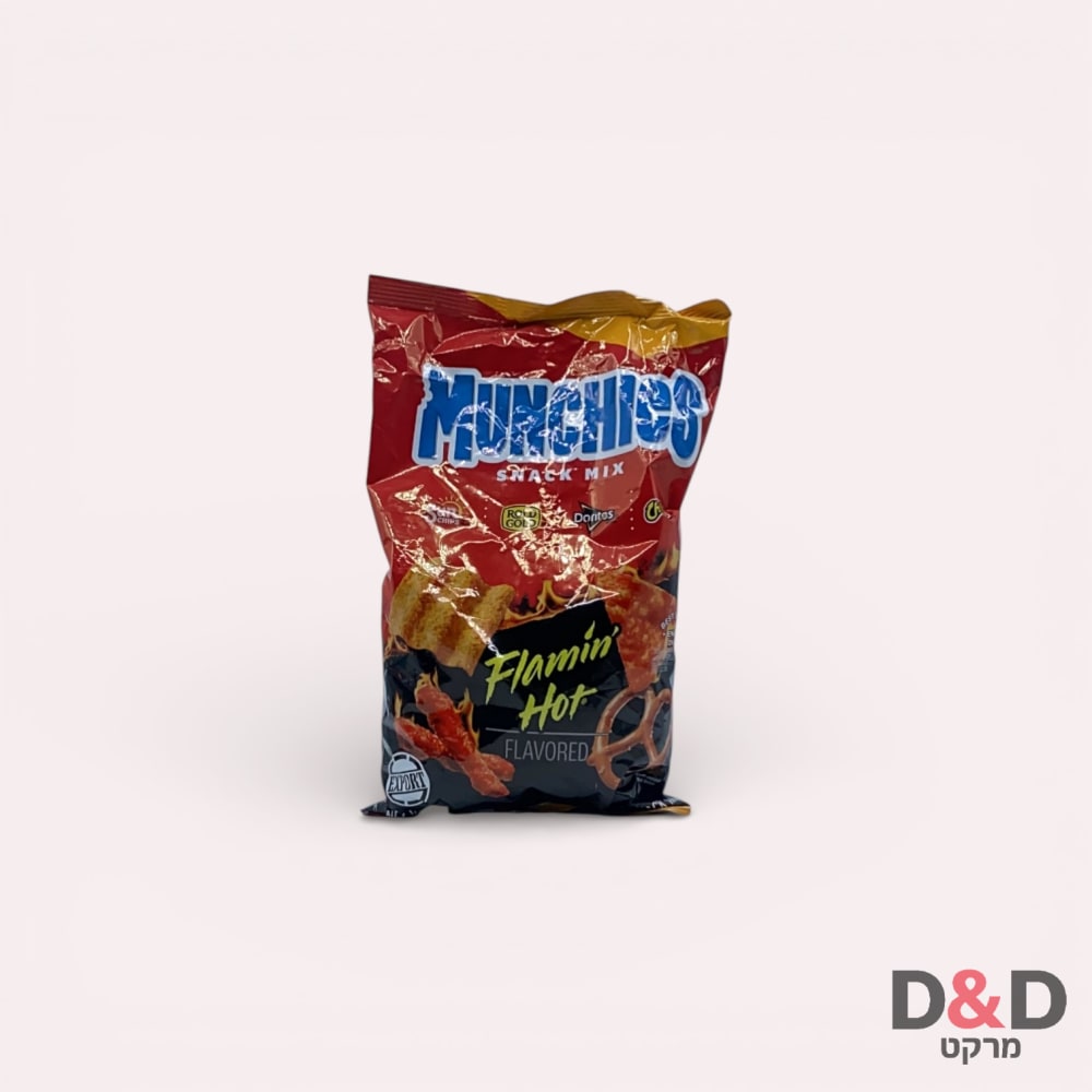 מנצ'ס חריף מיקס=Munchies Flamin Hot Snack Mix