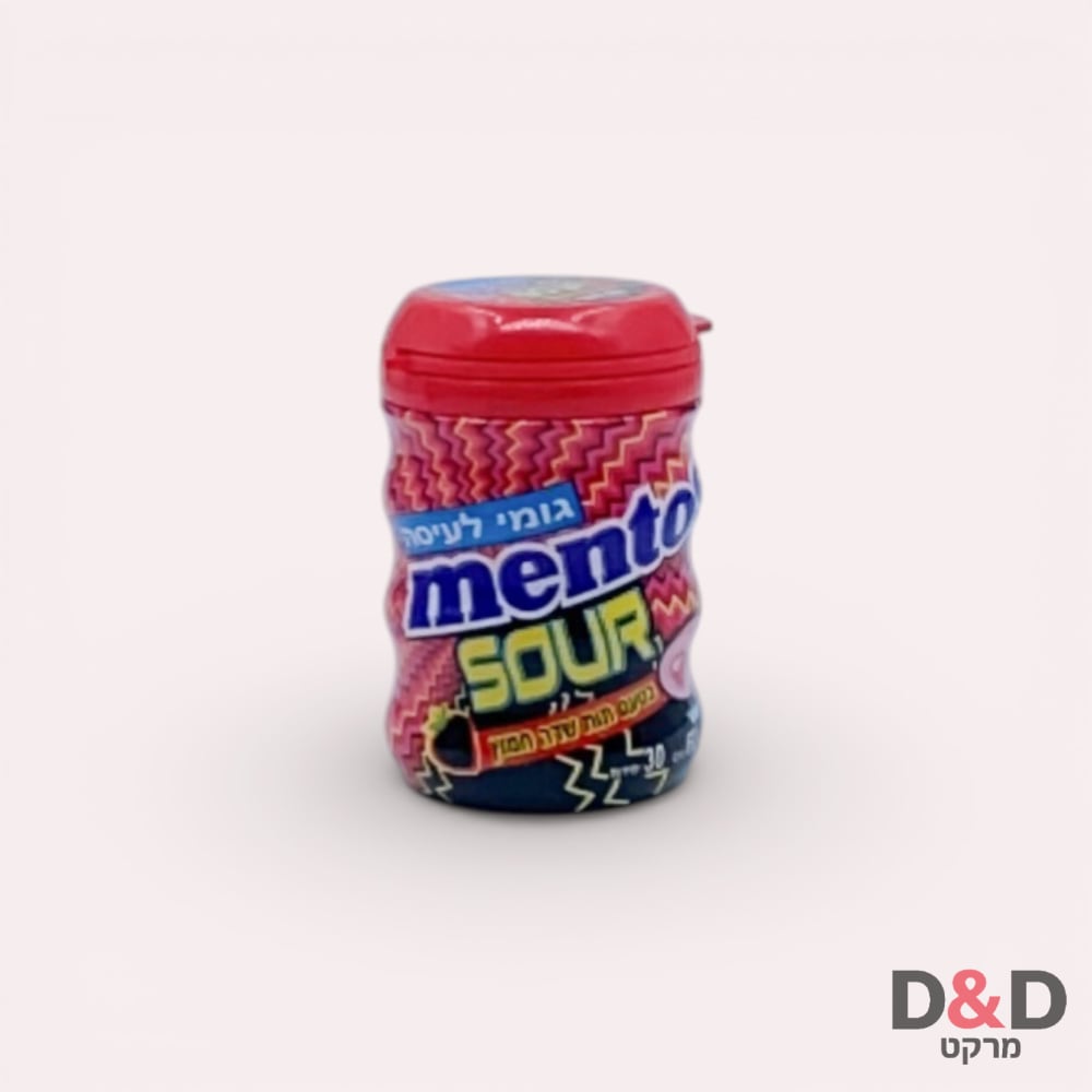 מסטיק מנטוס בטעם תות שדה חמוץ = MENTOS SOUR