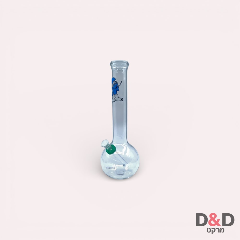 כדור זכוכית עם גומי ומבחנה רגילה תוצרת ארץ | BONG