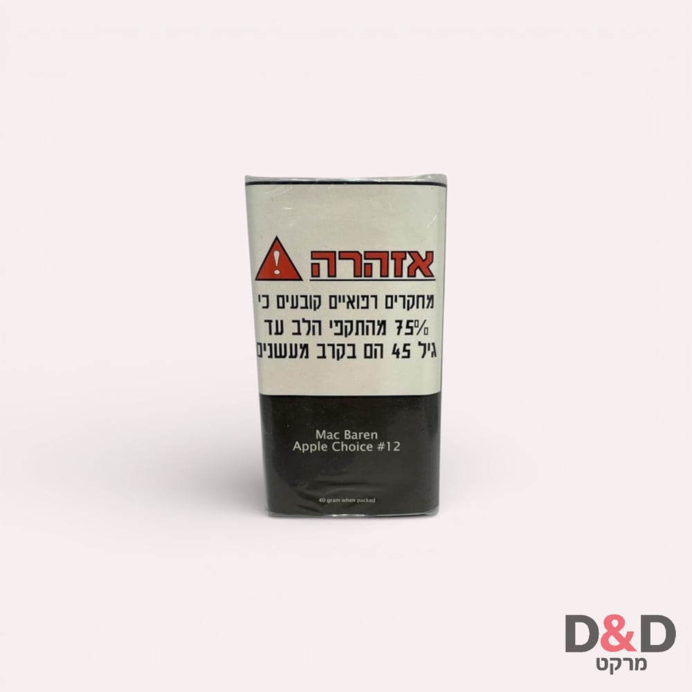 טבק | מק בארן תפוח 12 | Mac Baren Apple 12