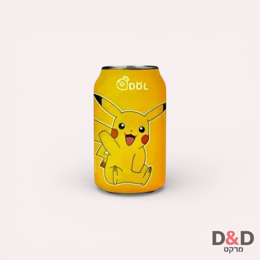 משקה מוגז בטעם ליים - QDOL POKEMON PIKACHU