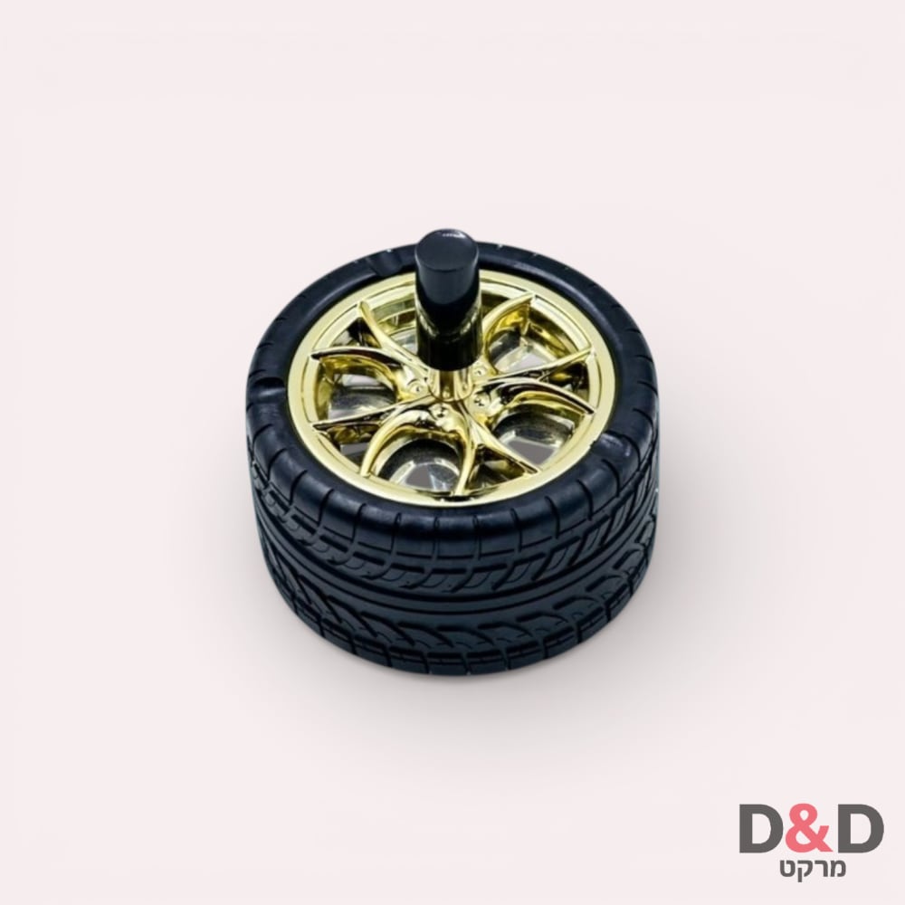 מאפרת – קפיץ בעיצוב צמיג – Tire Spinning Ashtray
