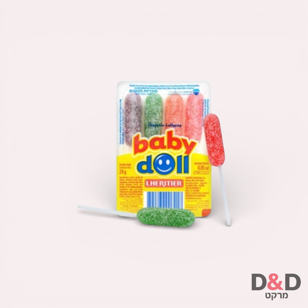 בייבי דול רביעיית סוכריות על מקל