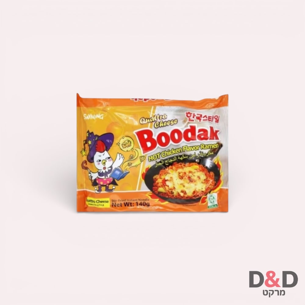 Buldak Quatro Cheese Chickenflavor Ramen | נודלס עוף עם ארבע סוגי גבינות