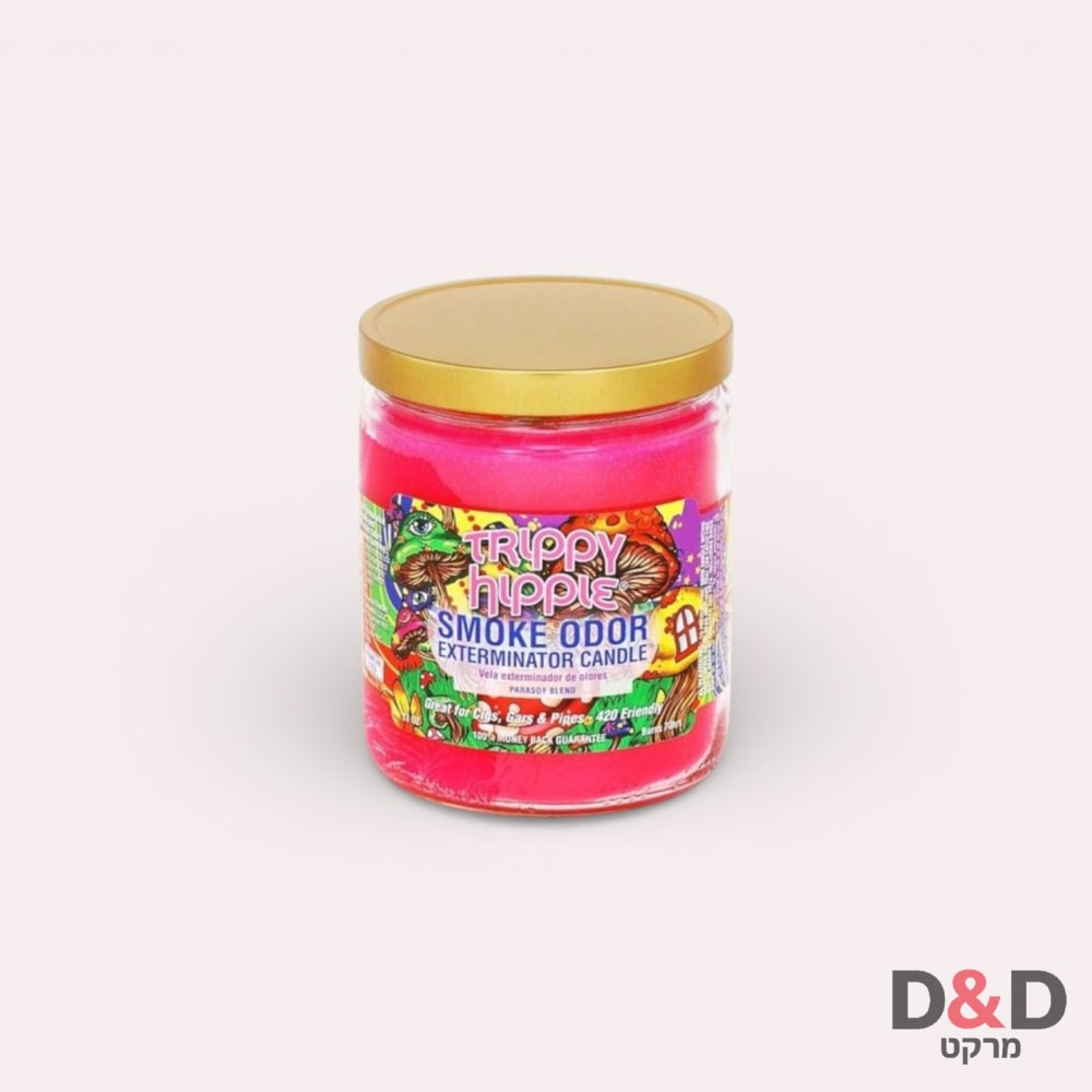 נר ריח | Trippy Hippie | Smoke Odor Exterminator | 368g