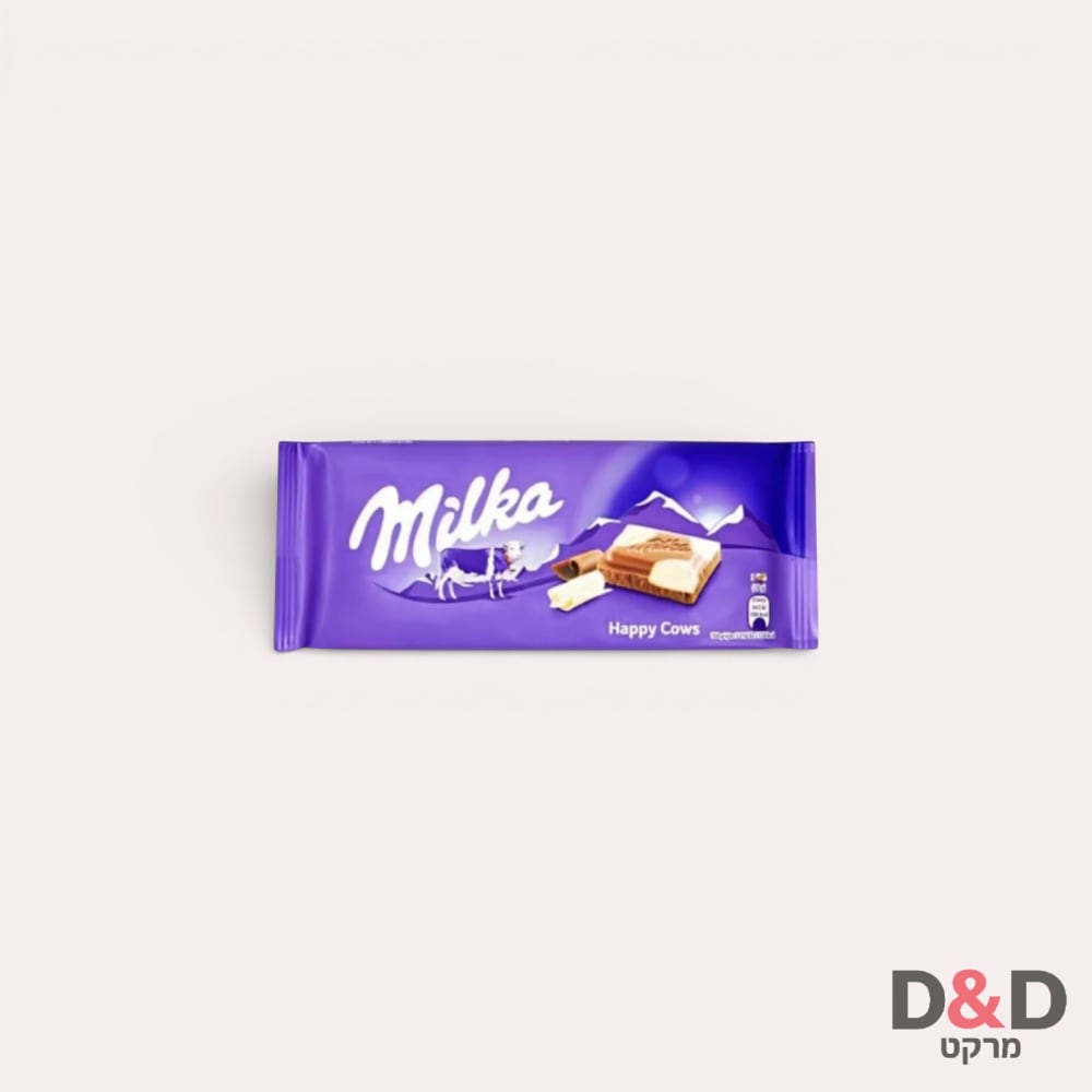 שוקולד מילקה חום לבן 100 גרם