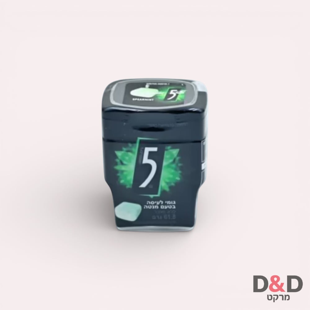 5 Gum | גומי למסטיק בטעם נענע שחור