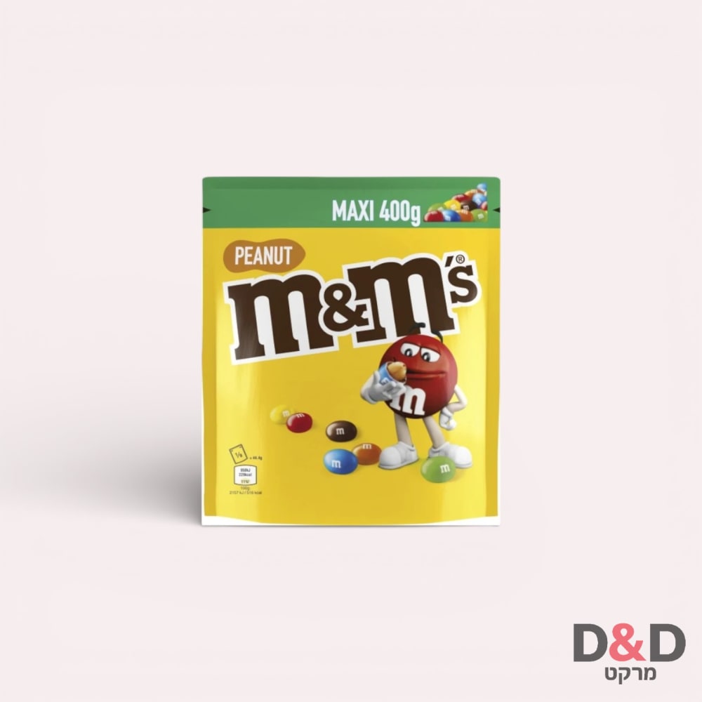 M&M-סוכריות בוטנים משפחתי=400גר