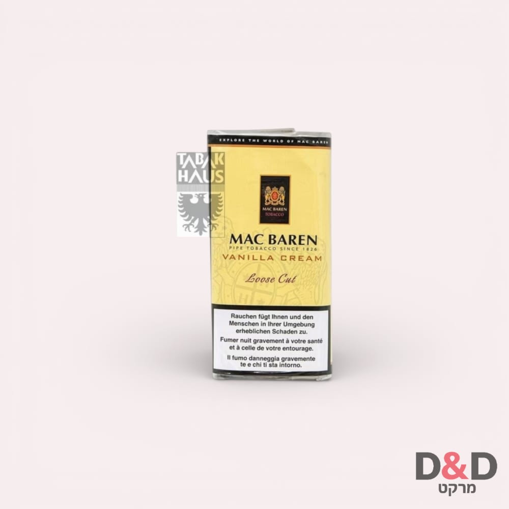 טבק למקטרת מק ברן בטעם וניל =MAC BAREN