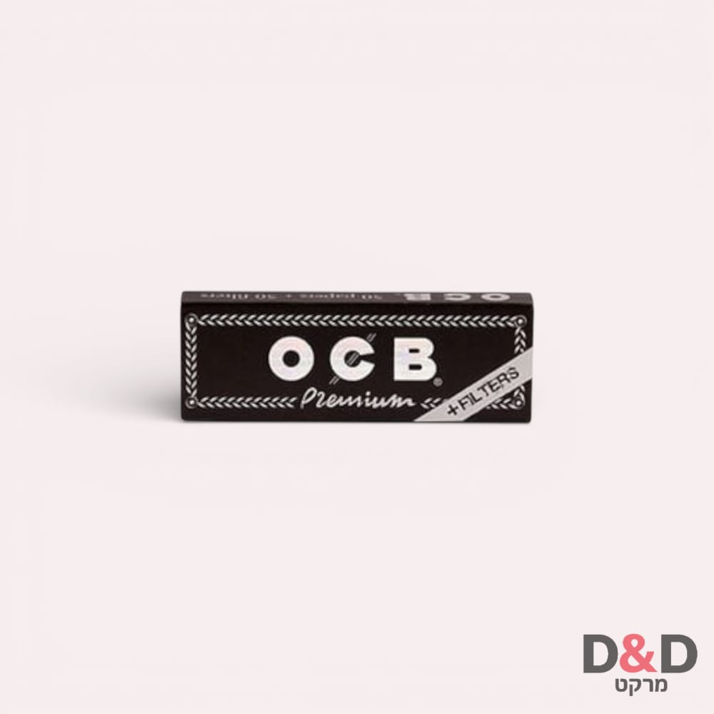 OCB | נייר גלגול קטן עם פילטר | BLACK
