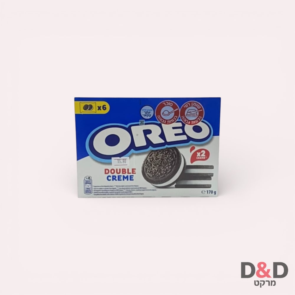 עוגיות אוראו דאבל קרם וניל=OREO