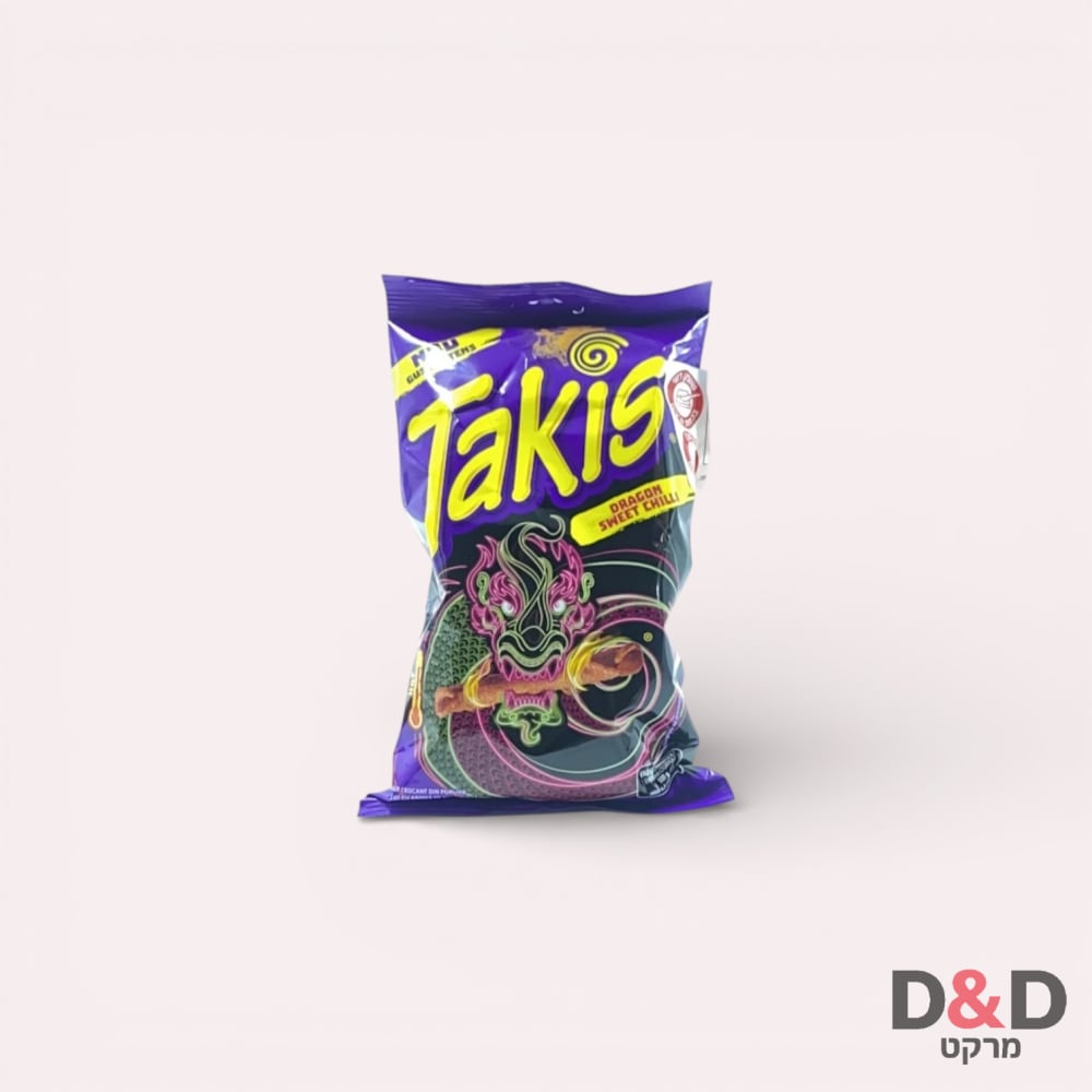 TAKIS DRAGON SWEET CHILI=חטיף טאקיס=92גר=1יח
