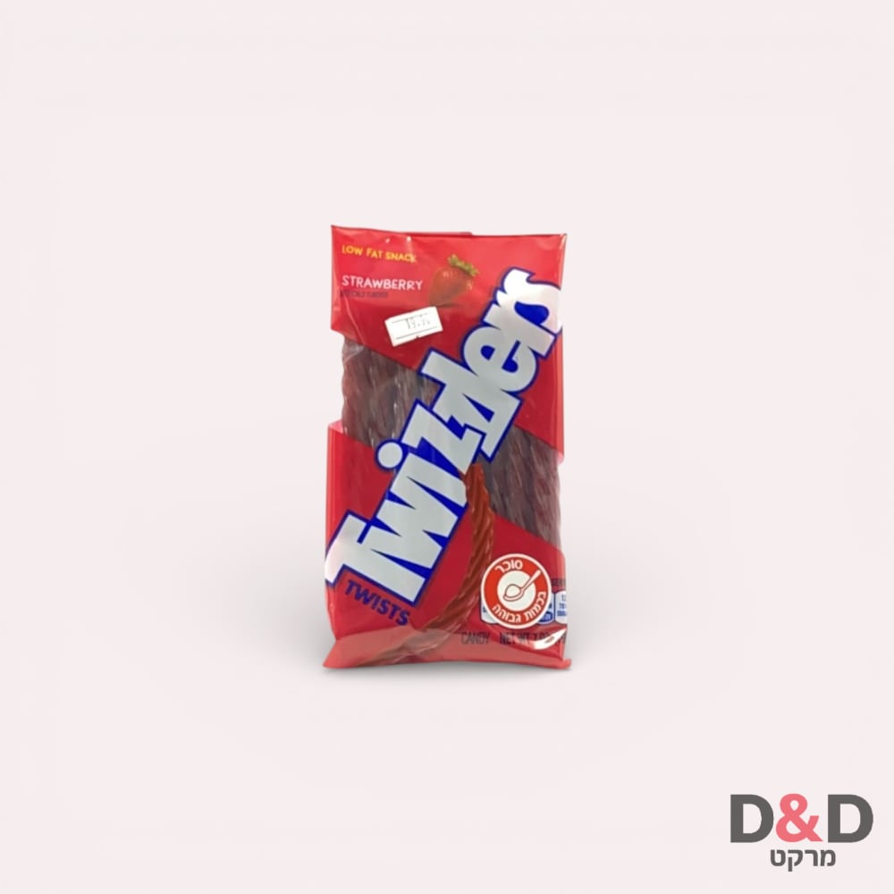 TWIZZLERS= הרשי טוויזלרס תות ארוכים  =198גר=תמונה להמחשה בלבד