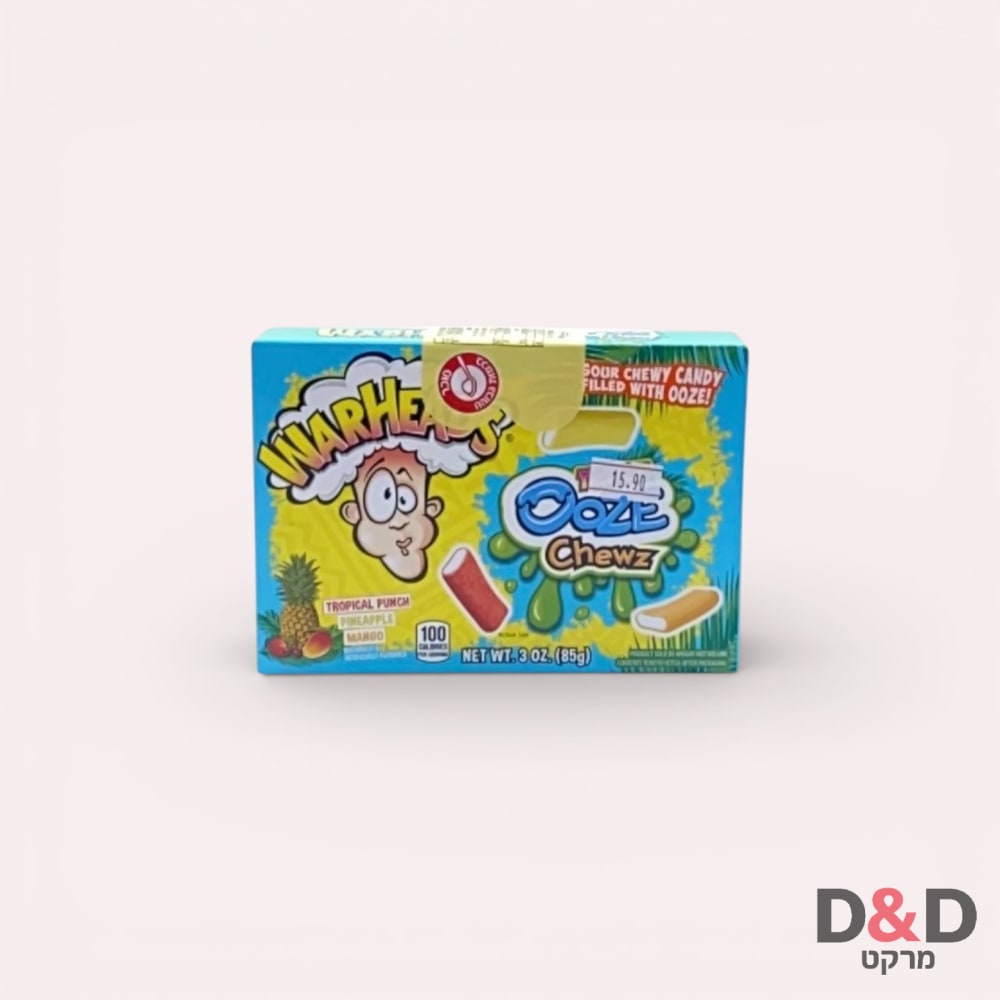 Warheads Ooze Chewz=סוכריות גומי חמוצות