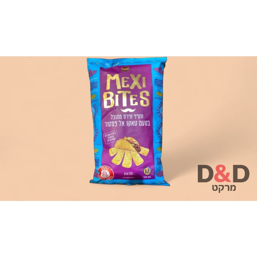 Daniel's | MEXI BITES | חטיף תירס טאקו אל פסטור | 125 גרם