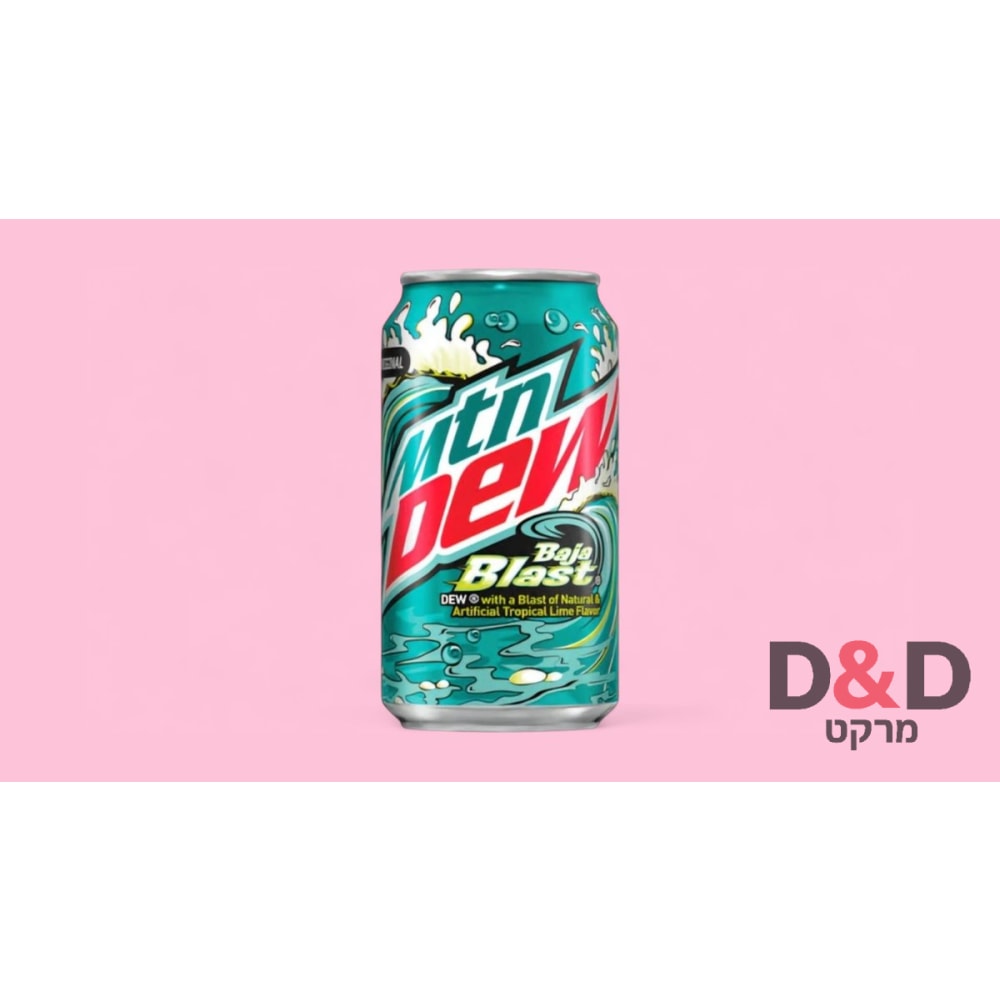 🥤 Mountain Dew | Baja Blast | Tropical Lime | 355 מ״ל