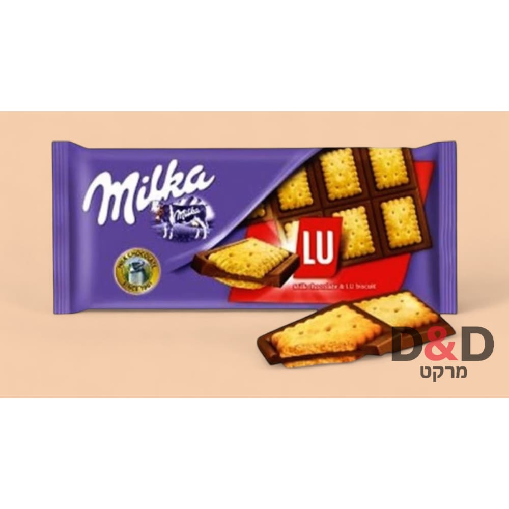 🍫 Milka LU | שוקולד חלב עם ביסקוויט | 100g