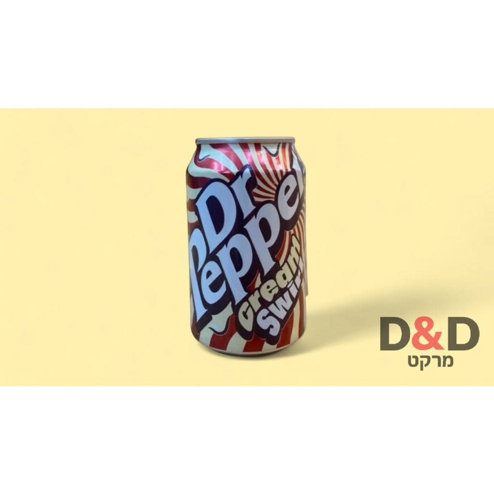 🥤 Dr Pepper | Cream Swirl | פחית 355מל